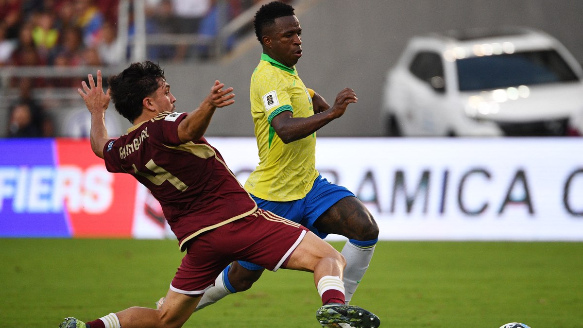 Vini Jr perde pênalti, e Brasil empata com a Venezuela pelas Eliminatórias da Copa Vini Jr perde pênalti, e Brasil empata com a Venezuela pelas Eliminatórias da Copa