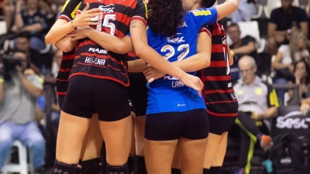 Sesc Flamengo conquista terceira vitória consecutiva após apagão Sesc Flamengo conquista terceira vitória consecutiva após apagão